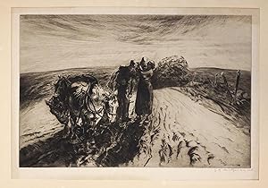 ( Original Engraving ) Untitled ( When Day is Done )