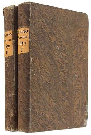 DIARIO FORENSE Universale, ossia Gazzetta dei Tribunali, per un avvocato piemontese. Anno 1850 co...