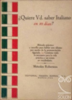 ¿Quiere usted saber italiano en 10 días?