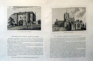 The Antiquities of England and Wales - ST. ALBAN'S ABBEY, BEDFORDSHIRE (St Albans Cathedral, some...