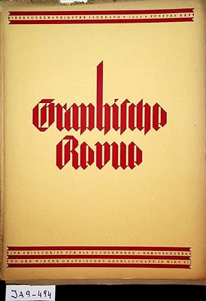 Graphische Revue. Zeitschrift für das Buchgewerbe. 27. Jahrgang Heft Nr. 5 1925.