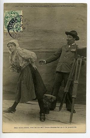 France Sables d'Olonnes Postcard Photographer Enfoncé le Photographe 1900