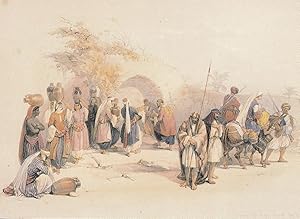 David Roberts Fountain Of The Virgin Christian Victorian Painting Postcard
