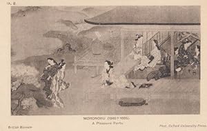 Hishikawa Moronobu A Pleasure Party Geisha Girl Women Old Painting Postcard