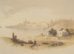 David Roberts View Of Sidon Egyptian Scottish Victorian Painting Postcard