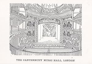 The Canterbury Music Hall London Theatre Postcard