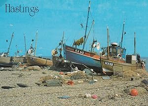 St Richard Fishing Boat Hastings Postcard