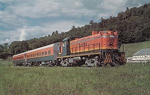 Batten Kill Railroad Locomotive 605 New York Train Postcard