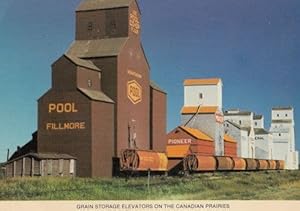 Grain Storage Elevators Canadian Postcard