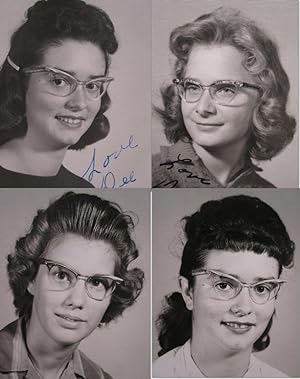 VINTAGE EYEWEAR HIGH SCHOOL GIRLS 1959-1961 MID MOD FASHION EYEGLASSES DEE PHOTO