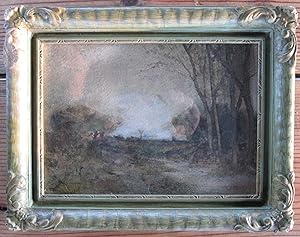 ANTIQUE IMPRESSIONIST PAINTING EDWARDIAN CHICAGO GALLERY SIGNED LISTED ? ARTIST