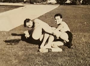 VINTAGE THREE MUSKETEERS SUMMER FUN GUYS GAY INT VERNACULAR PHOTOGRAPHY PHOTO