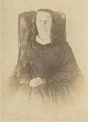 ANTIQUE VICTORIAN AMERICAN ARTISTIC MOURNING SALEM NY MYSTERIOUS CDV PHOTO