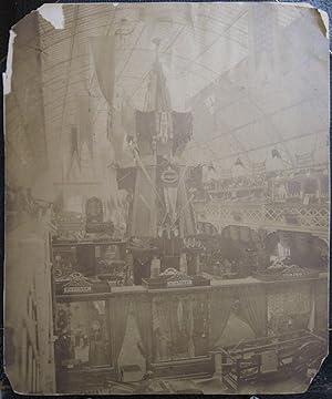 ANTIQUE 1851 LONDON EXHIBITION UK CRYSTAL PALACE CANADIAN WARES RARE PHOTOGRAPH