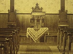 ANTIQUE VICTORIAN MICHIGAN CHURCH MI ARTS & CRAFTS RELIGION SPIRITUAL PRAY PHOTO
