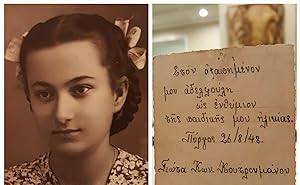 VINTAGE GENEALOGY EUROPEAN ANCESTOR YOUNG GIRL 1948 VERNACULAR PHOTOGRAPHY PHOTO