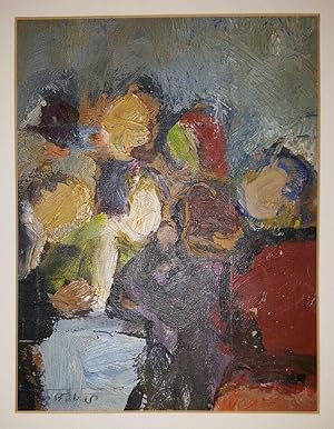 VINTAGE 1940 EARLY AMERICAN ABSTRACT EXPRESSIONIST HENRY BOTKIN PAINTING NY SC