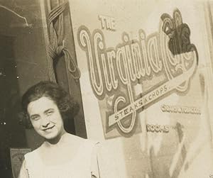 ANTIQUE VIRGINIA CAFE VA STEAKS CHOPS CIGAR TOBACCO ROOMS CAMPBELLS SOUP PHOTO