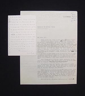 2 lettres adressées à son éditeur Henri de Lescoët -