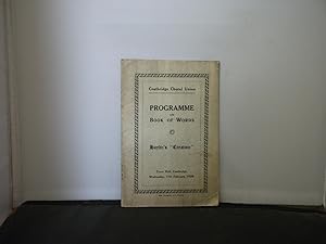 Coatbridge Choral Union - Programme and Book of Words : Haydn's Creation, Town Hall, Coatbridge, ...