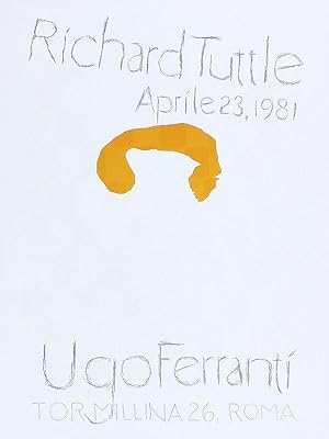 Richard Tuttle | Ugo Ferranti, 1981 poster di mostra