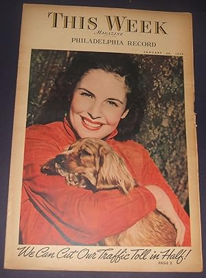 This Week Magazine Section Philadelphia Record Errol Flynn