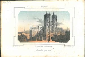 Litografia della Cattedrale di Westminster