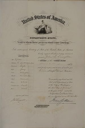 1889 American Passport