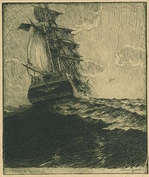"Trade Winds". Etching