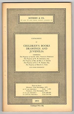 [Collection of 6 Auction Catalogues of Children's Books, Drawings, and Juvenilia]