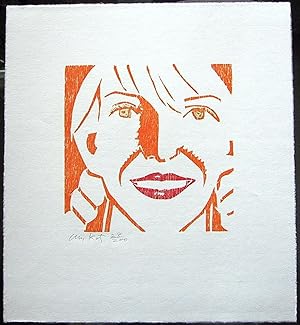 Jessica (SIGNED by Alex Katz: Limited Ed. woodcut/Print)