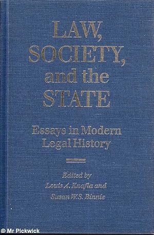 Law, Society and the State: Essays in Modern Legal History