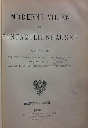 Moderne Villen und Einfamilienhäuser. Sammlung moderner Wohngebäude, Villen und Einfamilienhäuser...