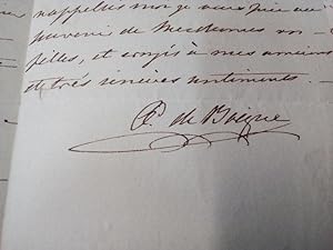 Comtesse de Boigne ( Louise Éléonore d'Osmond ) 11 Lettres Autographes Signées envoyées à Narciss...