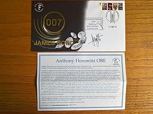 James Bond 007 First Day Cover - signed by Anthony Horowitz