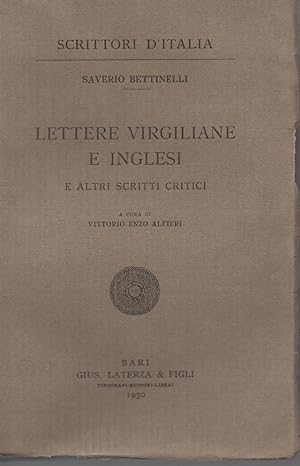 Lettere virgiliane e inglesi e altri scritti critici