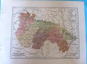 MAPA DE LA PROVINCIA DE LOGROÑO. PUBLICADO POR ANUARIOS BAILLY BAILLERE Y RIERA. BARCELONA, 1930....