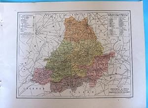 MAPA DE LA PROVINCIA DE ÁVILA. PUBLICADO POR ANUARIOS BAILLY BAILLERE Y RIERA. BARCELONA, 1930. (...