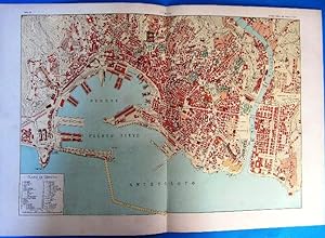 PLANO DE GÉNOVA, GENOVA, ITALIA. ENCICLOPEDIA ILUSTRADA SEGUÍ, 1905/10'S (Coleccionismo Papel/Map...