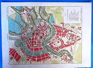 PLANO DE LUXEMBURGO, LUXEMBURG. ENCICLOPEDIA ILUSTRADA SEGUÍ, 1905/10'S (Coleccionismo Papel/Mapa...