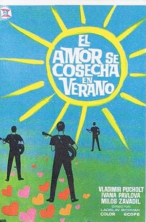 EL AMOR SE COSECHA EN VERANO. VLADIMIR PUCHOLT, IVANA PAVLOVA. JANO (Cine/Folletos de Mano/Musica...