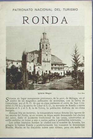 RONDA. PATRONATO NACIONAL DE TURISMO. HUECOGRABADO MUMBRÚ. ANTERIOR A 1932. (Coleccionismo Papel/...