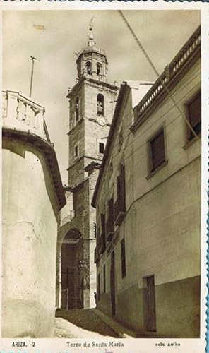 ZARAGOZA. ARIZA. 2 TORRE DE SANTA MARIA. EDIC. ARRIBA. (Postales/España Moderna (desde 1940)/Aragón)