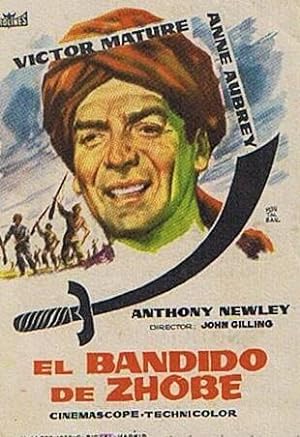 EL BANDIDO DE ZHOBE. CINE FÉNIX 1959. VICTOR MATURE, ANNE AUBREY (Cine/Folletos de Mano/Aventura)