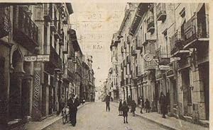 5. JACA. CALLE MAYOR. EDICCIÓN E. DE LAS HERAS. JACA CIRCULADA EN 1946. (Postales/España Moderna ...