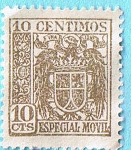 ESPECIAL MÓVIL 10 CÉNTIMOS. ESCUDO ESTADO ESPAÑOL (Filatelia - Sellos/España/Estado Español - De ...