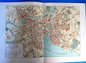 PLANO DE GINEBRA, GENEVE, SUIZA. ENCICLOPEDIA ILUSTRADA SEGUÍ, 1905/10'S (Coleccionismo Papel/Map...