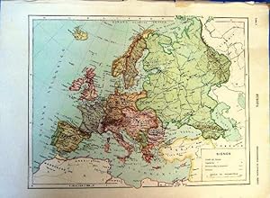 MAPA DE EUROPA. 6 LÁMINAS. ENCICLOPEDIA ILUSTRADA SEGUÍ, 1905/10'S (Coleccionismo Papel/Mapas con...