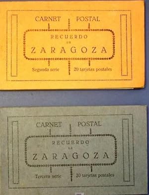 2 BLOCKS DE POSTALES DE ZARAGOZA. CARNET POSTAL. SEGUNDA SERIE Y TERCERA SERIE. (Postales/España ...