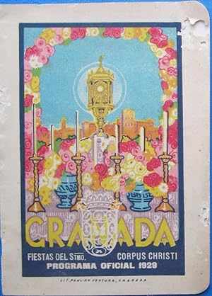 GRANADA. FIESTAS DEL STMO. CORPUS CHRISTI. PROGRAMA OFICIAL, 1929. (Coleccionismo Papel/Folletos ...